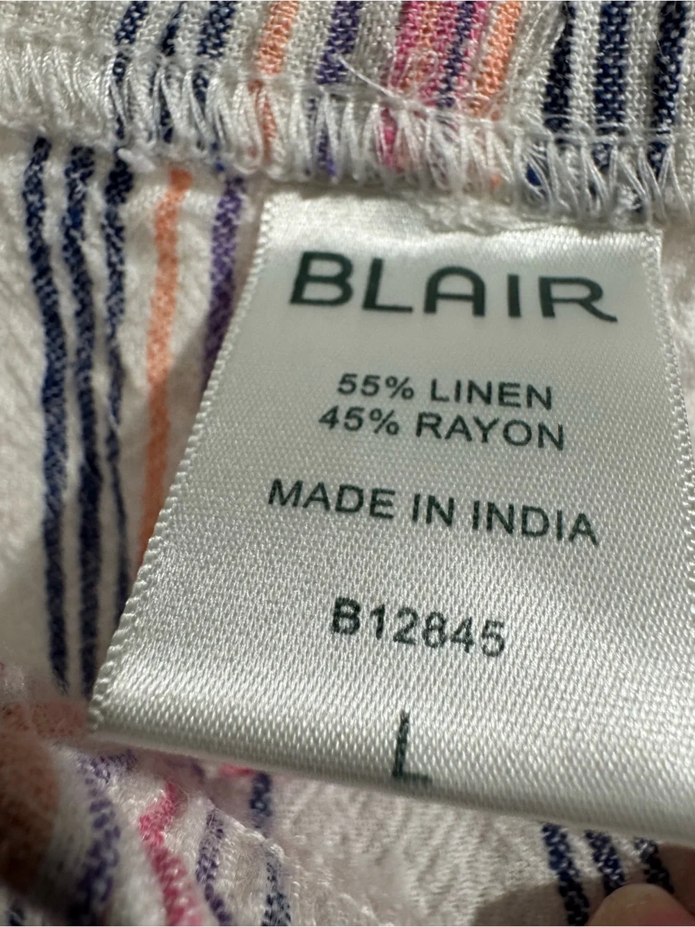 Blair striped fabric drawstring